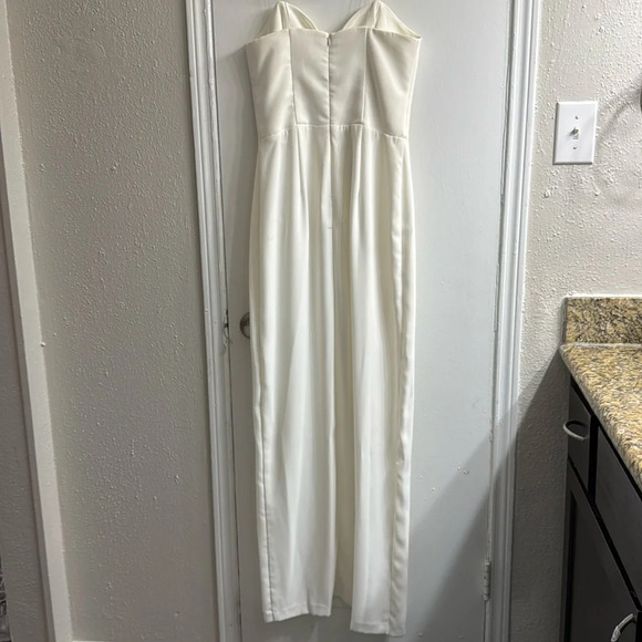 Amanda Uprichard Cherri Gown in Ivory maxi dress NWT size M - Picture 7 of 13